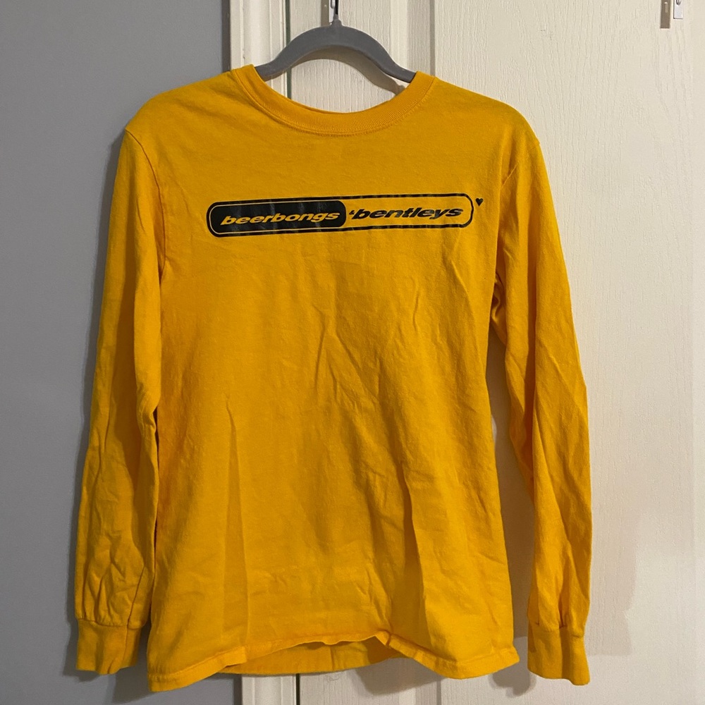 Post Malone Merch Beerbongs & Bentleys Long Sleeve Tshirt